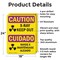 Signmission Radiation & Laser Sign, 24 in H x 18 in W, Aluminum, Rectangle OS-2PACK-CR-A-1824-L-10199 - alternate 4